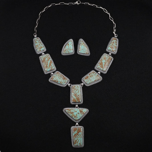 Darrin Livingston Turquoise & Sterling Silver Necklace Set