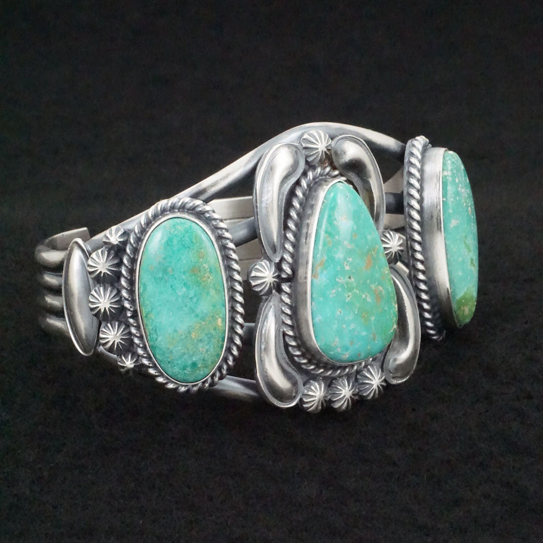 Raymond Delgarito Turquoise & Sterling Silver Bracelet