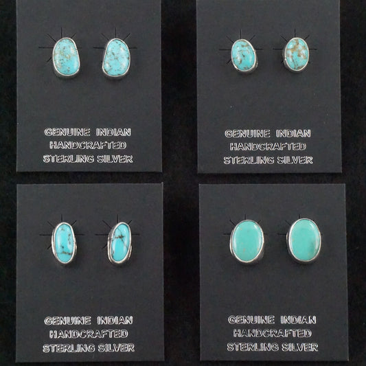 Marco Begaye Turquoise & Sterling Silver Earrings