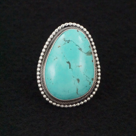 Daniel Benally Turquoise & Sterling Silver Ring Size Adjustable