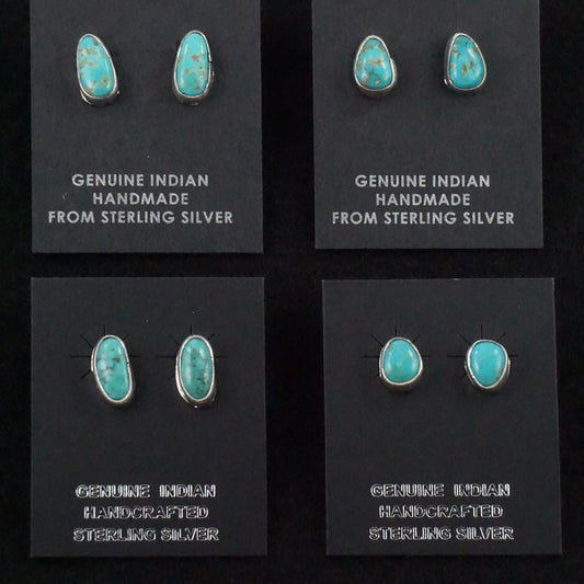 Marco Begaye Turquoise & Sterling Silver Earrings