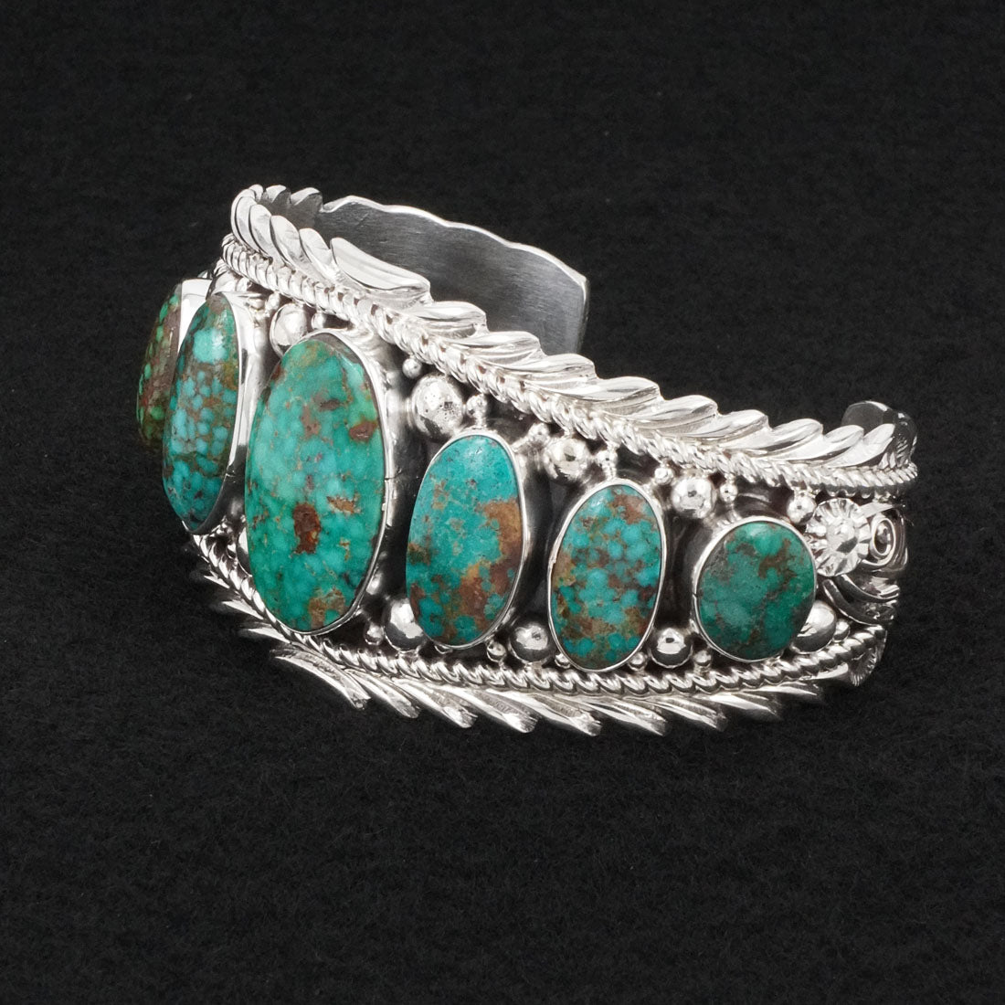 Anthony Brown Turquoise & Sterling Silver Bracelet