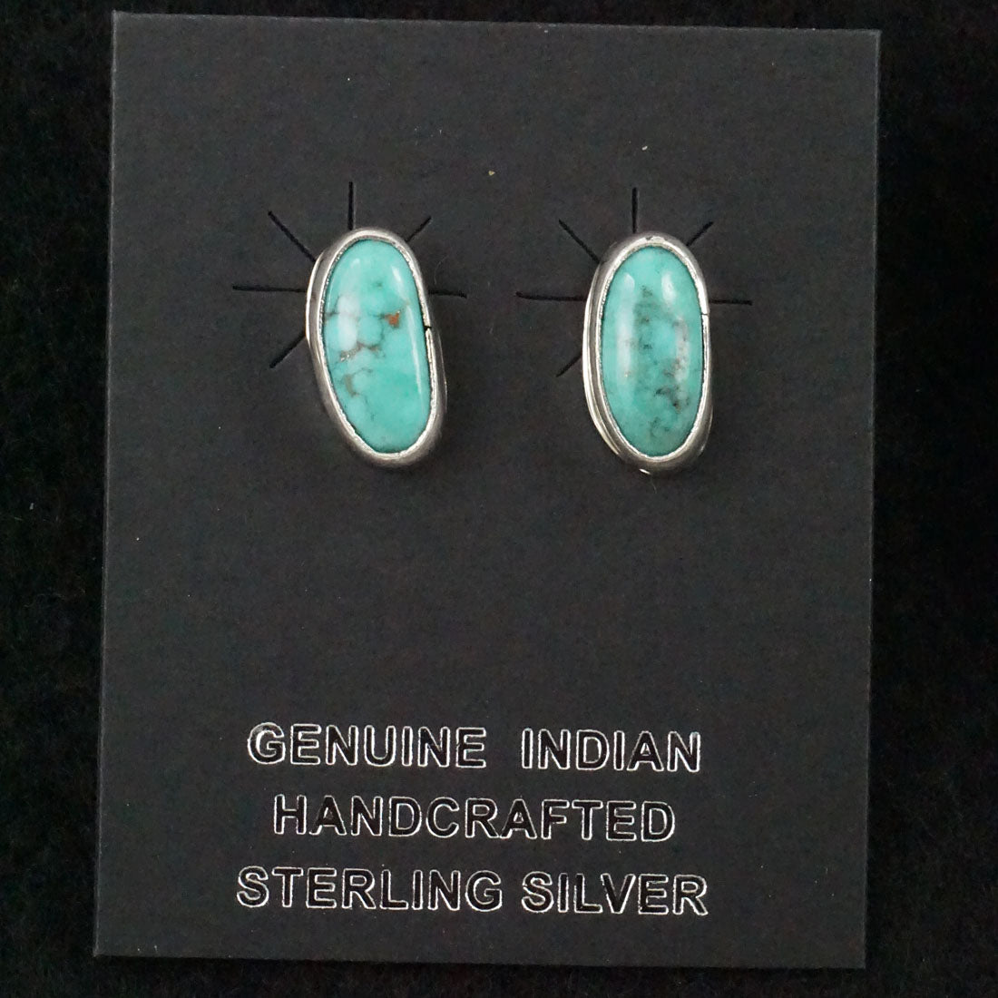 Marco Begaye Turquoise & Sterling Silver Earrings