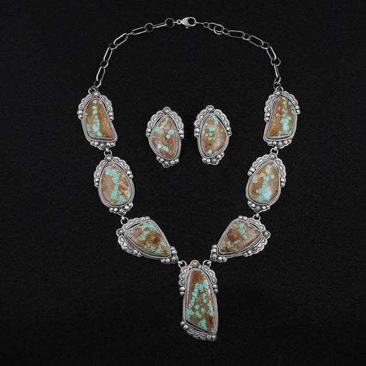 Randy Boyd Turquoise & Sterling Silver Necklace Set