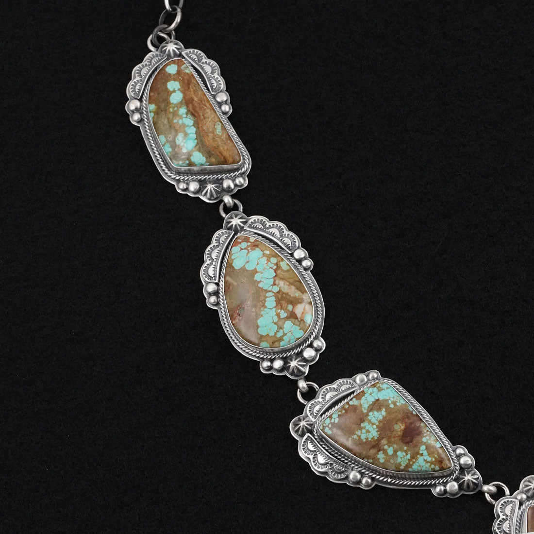 Randy Boyd Turquoise & Sterling Silver Necklace Set