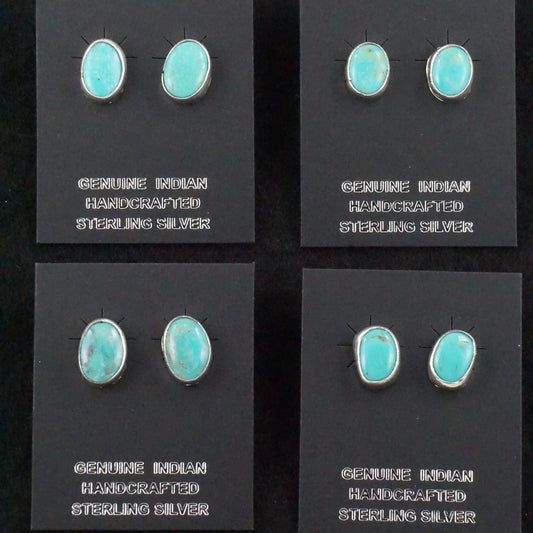 Marco Begaye Turquoise & Sterling Silver Earrings