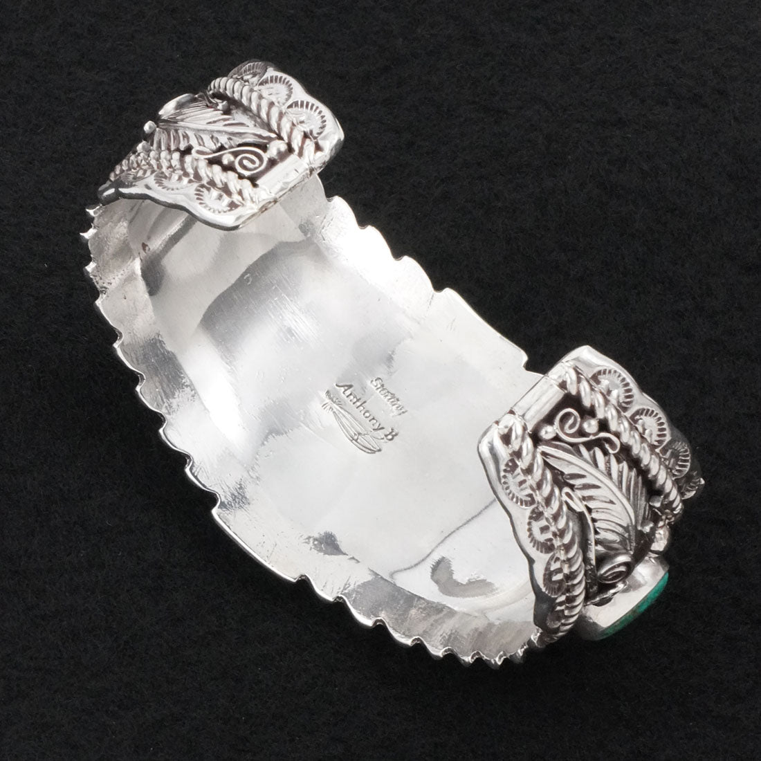 Anthony Brown Turquoise & Sterling Silver Bracelet