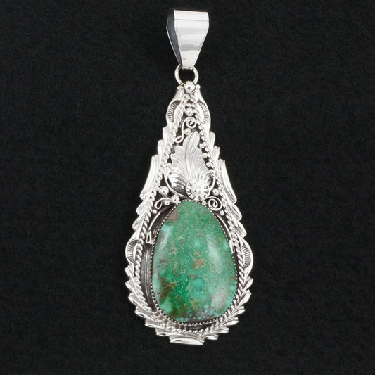 Anthony Brown Turquoise & Sterling Silver Pendant