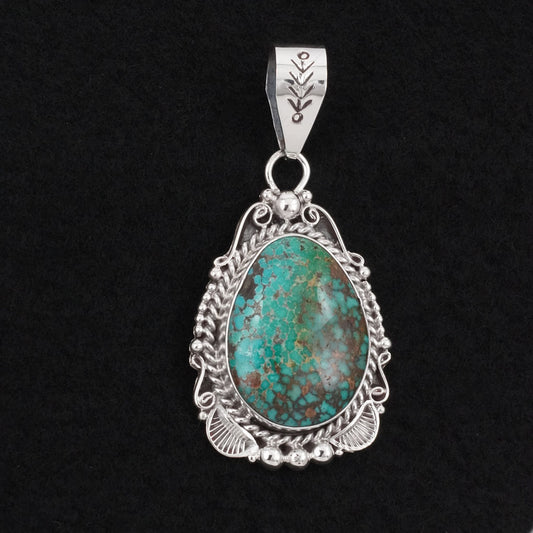 Anthony Brown Turquoise & Sterling Silver Pendant