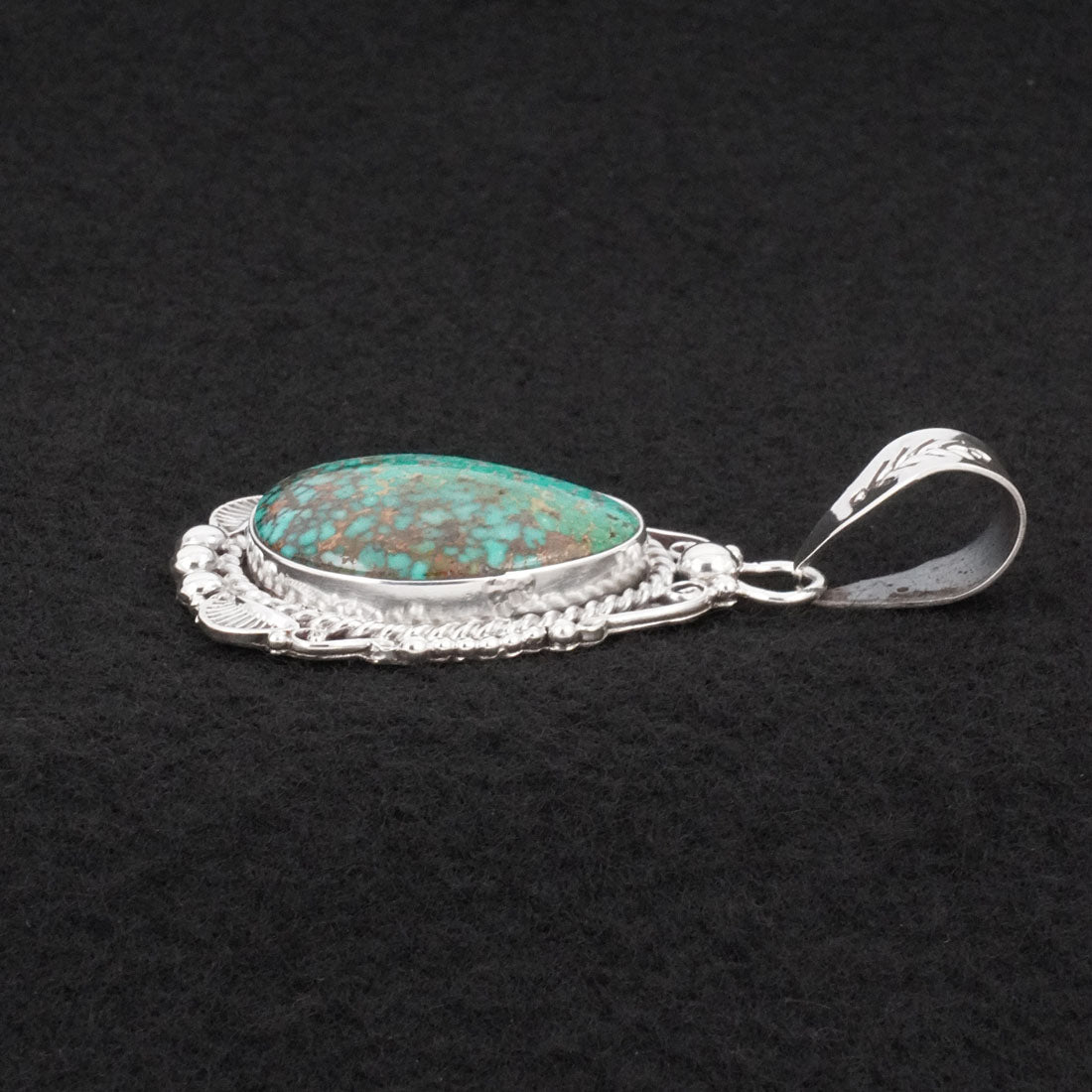 Anthony Brown Turquoise & Sterling Silver Pendant