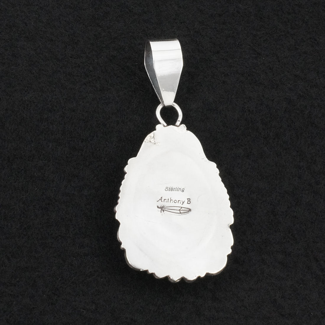 Anthony Brown Turquoise & Sterling Silver Pendant