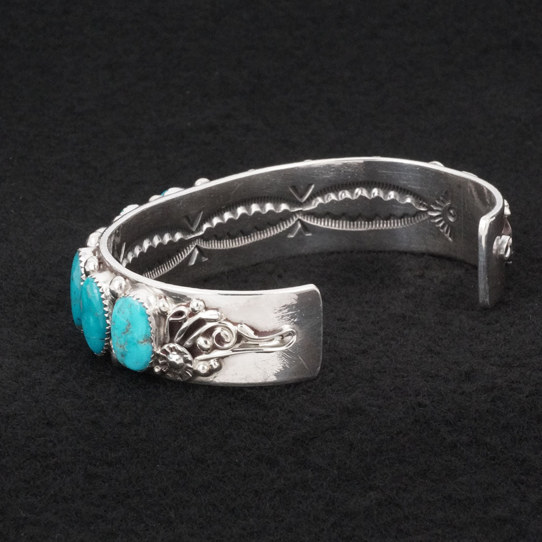 Anthony Brown Turquoise & Sterling Silver Bracelet