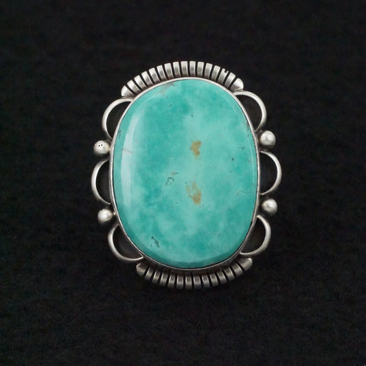 Daniel Benally Turquoise & Sterling Silver Ring Size Adjustable
