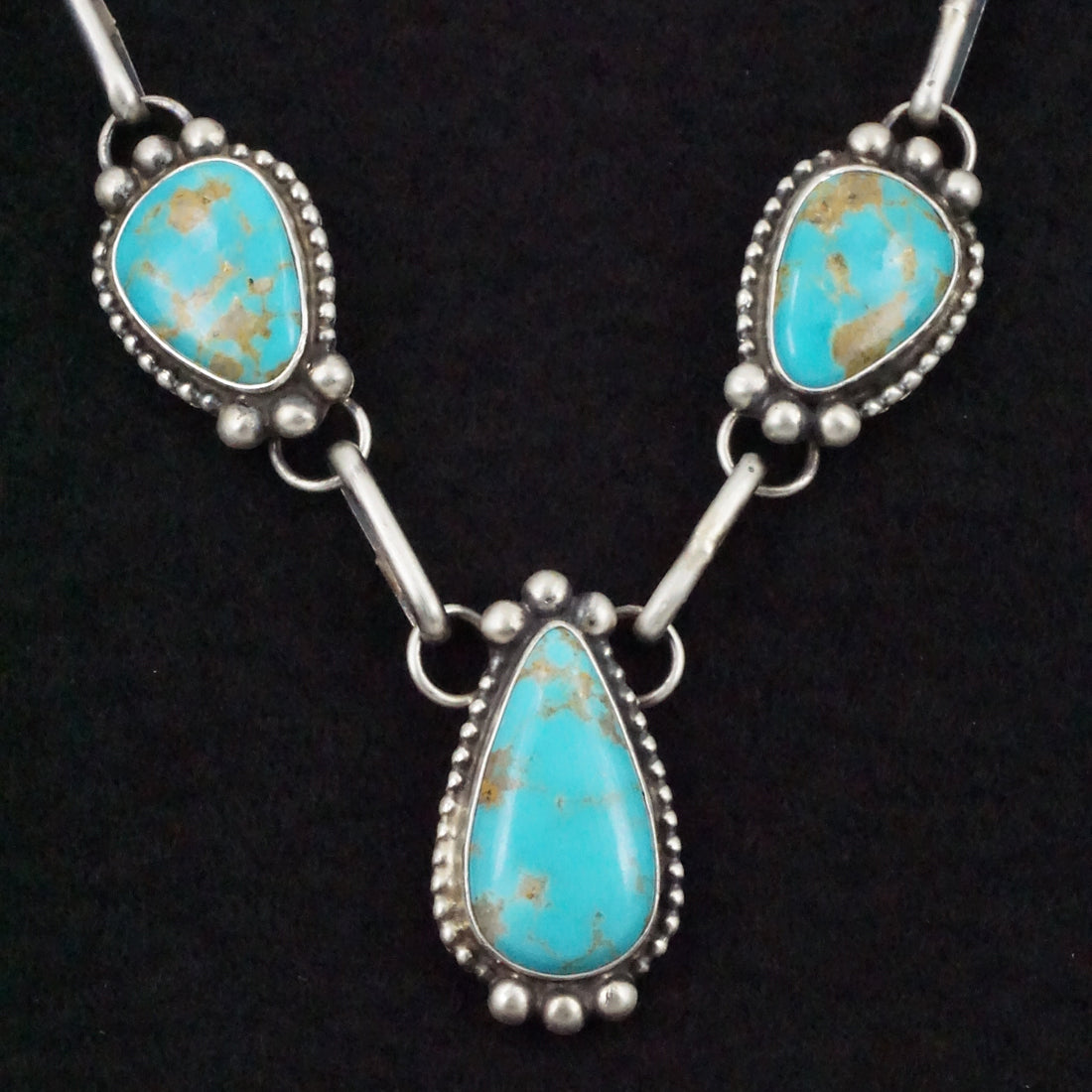 Kathleen Livingston Turquoise & Sterling Silver Necklace & Earrings