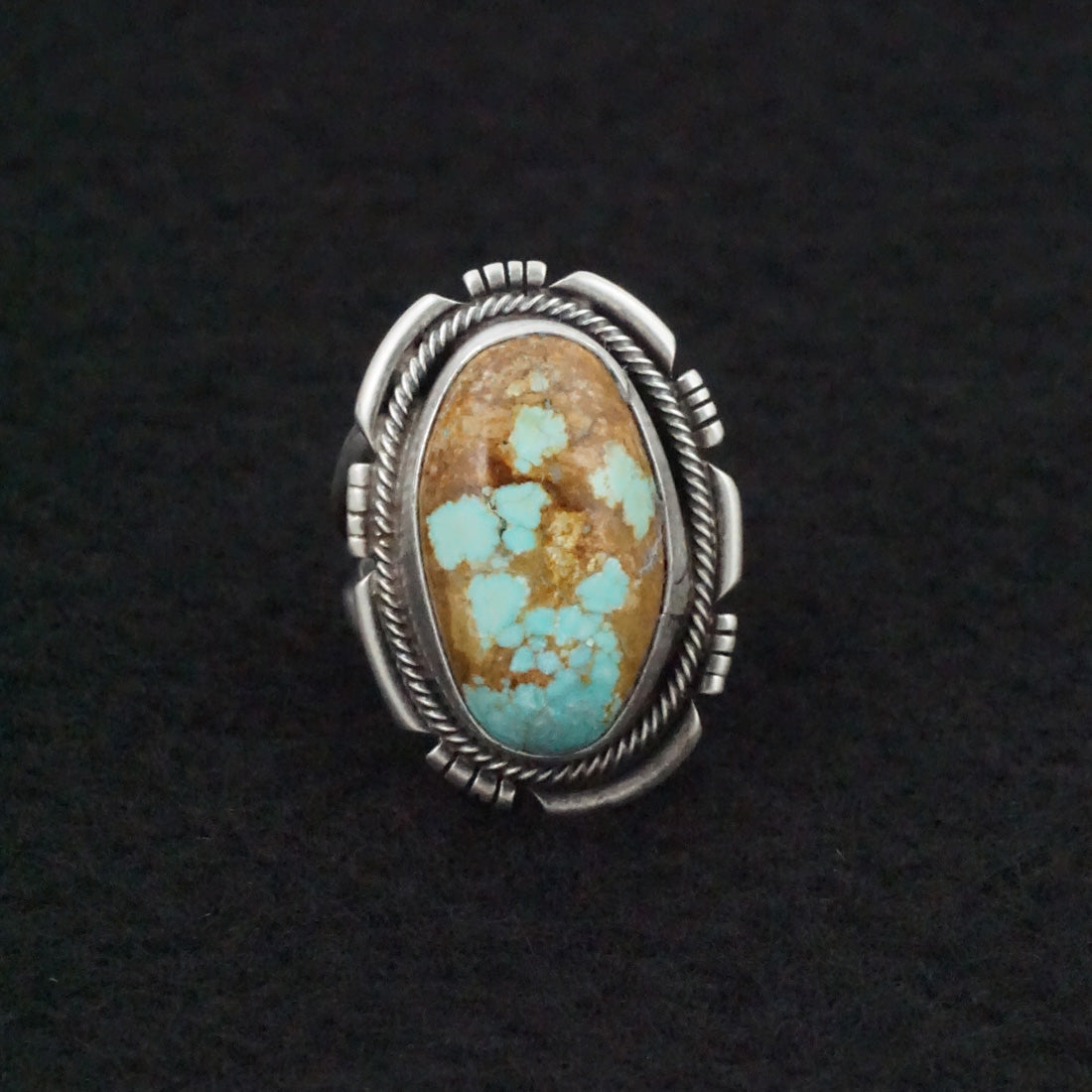 Jameson Garcia Turquoise & Sterling Silver Ring Size Adjustable