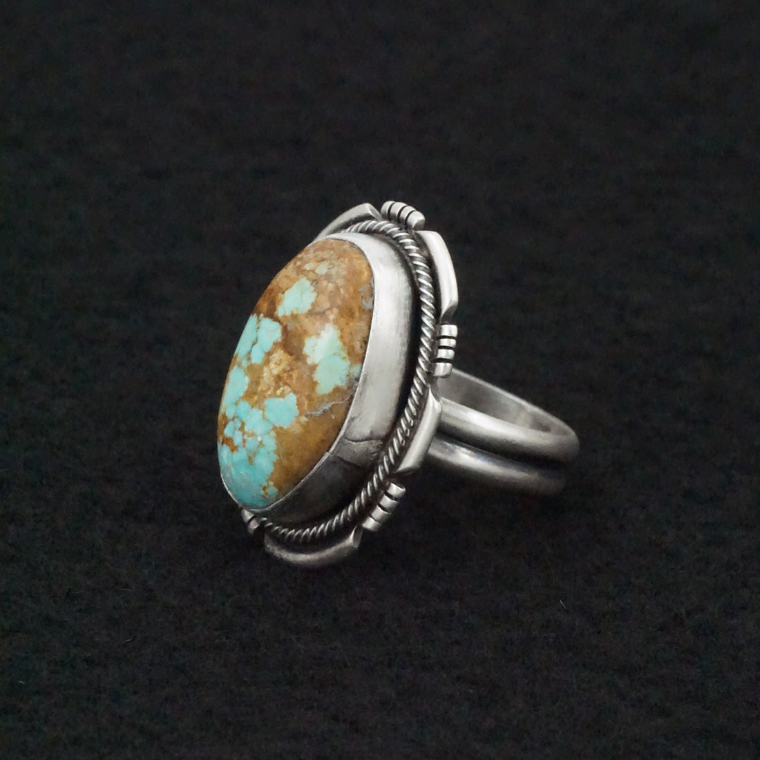 Jameson Garcia Turquoise & Sterling Silver Ring Size Adjustable