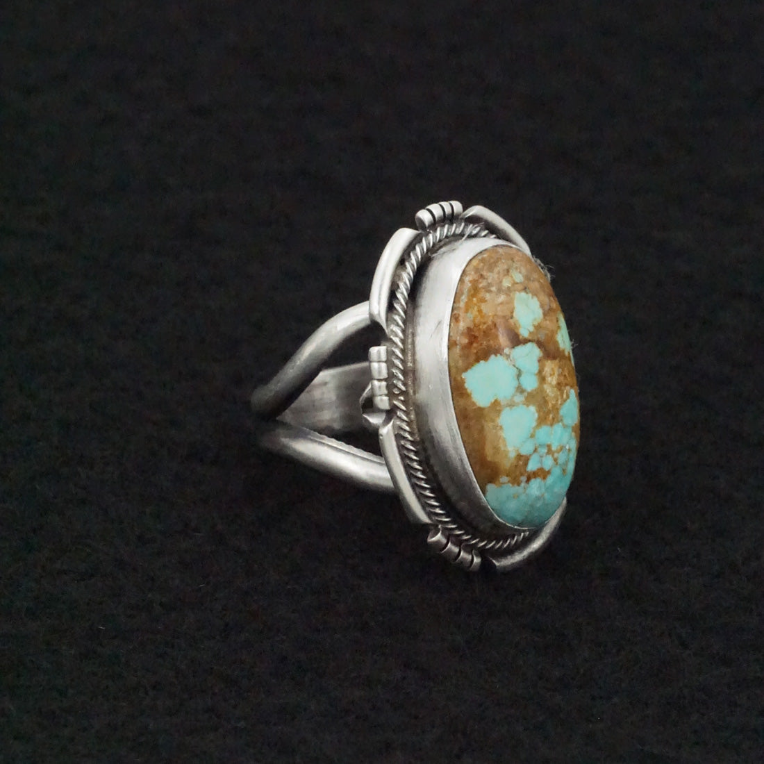 Jameson Garcia Turquoise & Sterling Silver Ring Size Adjustable