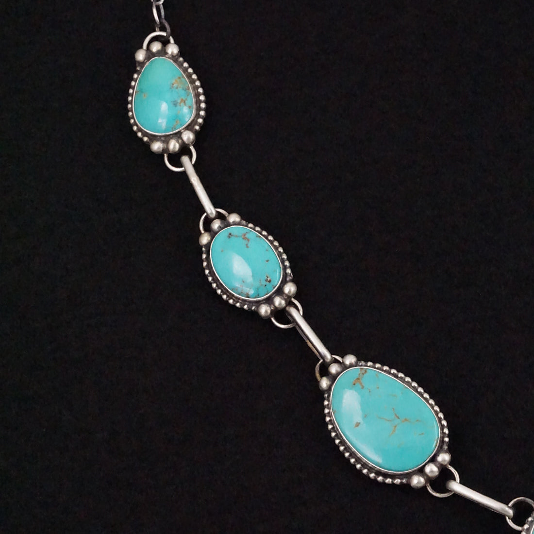 Kathleen Livingston Turquoise & Sterling Silver Necklace & Earrings