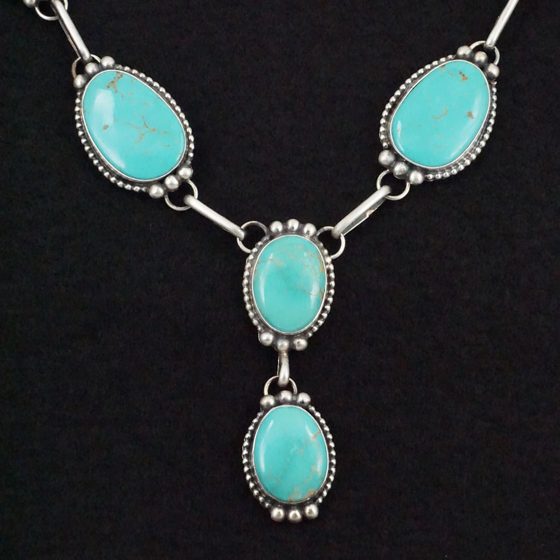 Kathleen Livingston Turquoise & Sterling Silver Necklace & Earrings