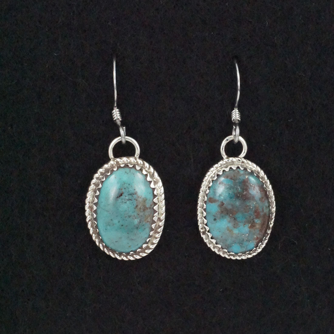 Ernest Hawthorne Turquoise & Sterling Silver Earrings