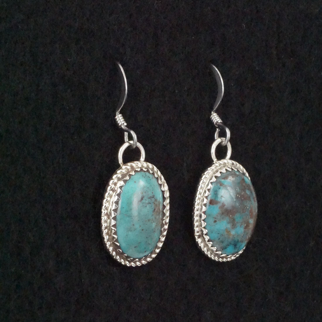 Ernest Hawthorne Turquoise & Sterling Silver Earrings