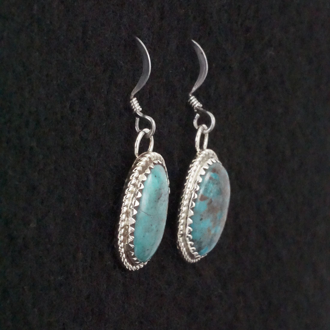 Ernest Hawthorne Turquoise & Sterling Silver Earrings