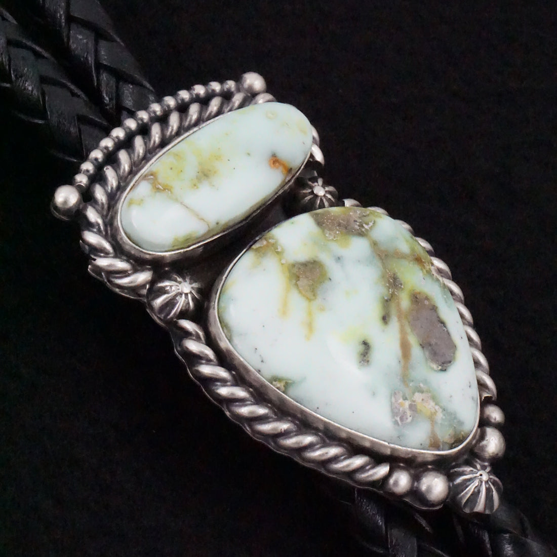 Darrin Livingston Variscite & Sterling Silver Bolo Tie