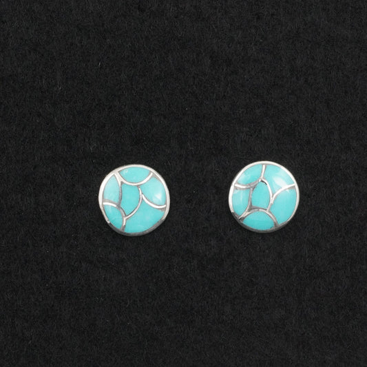 Orena Leekya Turquoise & Sterling Silver Earrings
