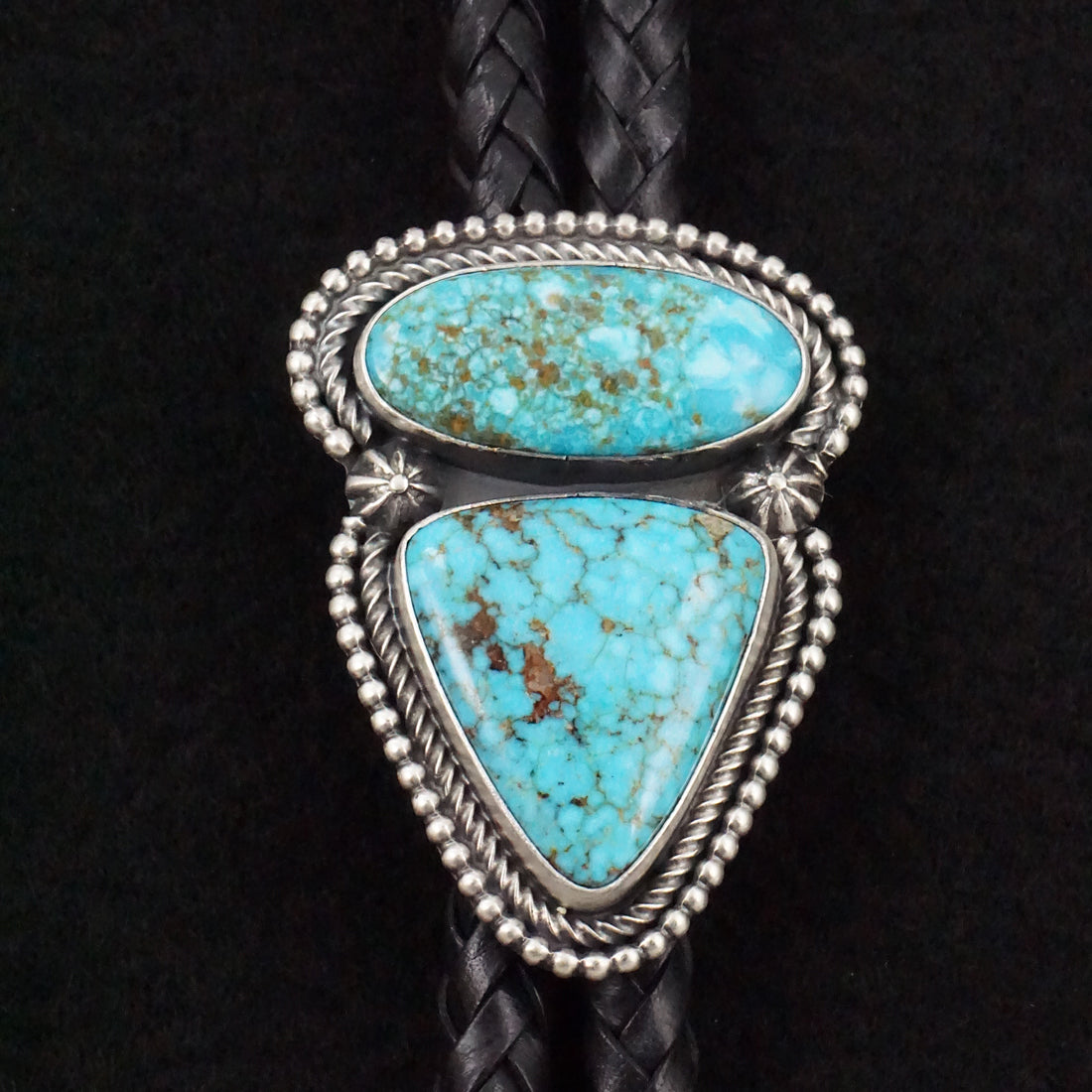 Darrin Livingston Turquoise & Sterling Silver Bolo Tie