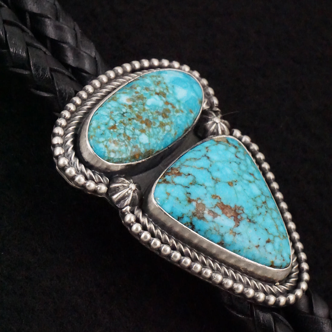 Darrin Livingston Turquoise & Sterling Silver Bolo Tie