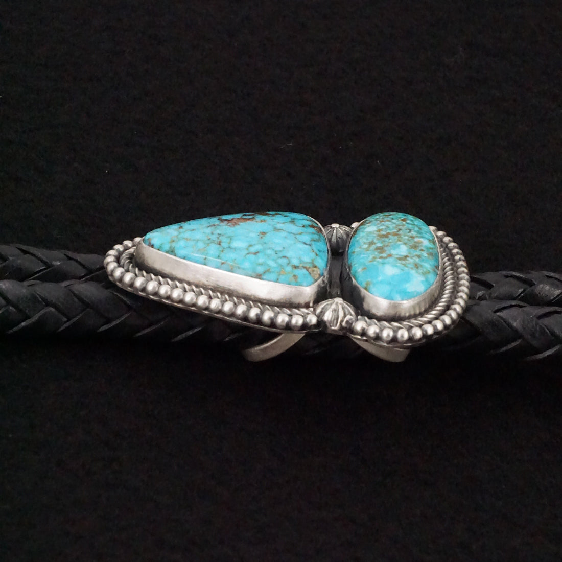 Darrin Livingston Turquoise & Sterling Silver Bolo Tie