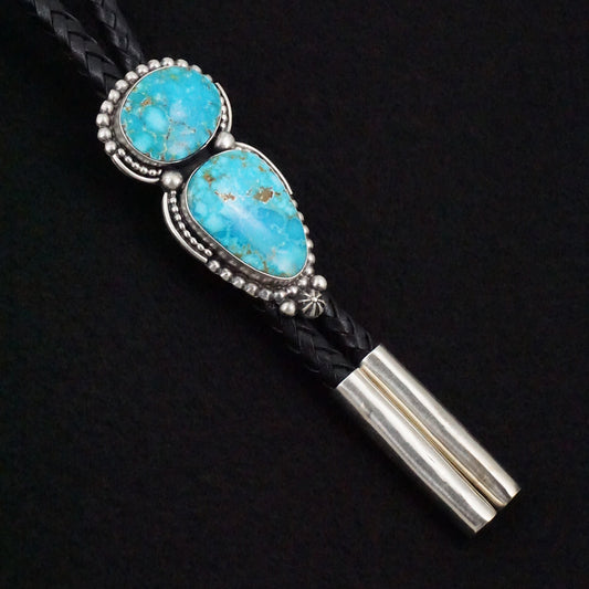 Darrin Livingston Turquoise & Sterling Silver Bolo Tie