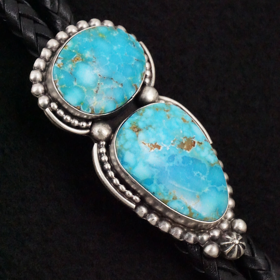 Darrin Livingston Turquoise & Sterling Silver Bolo Tie