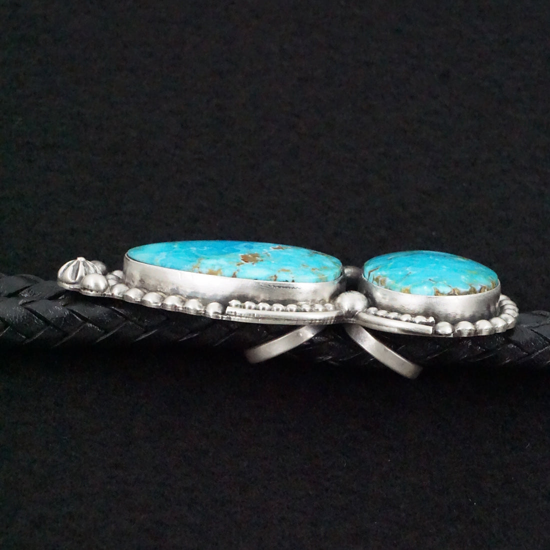 Darrin Livingston Turquoise & Sterling Silver Bolo Tie