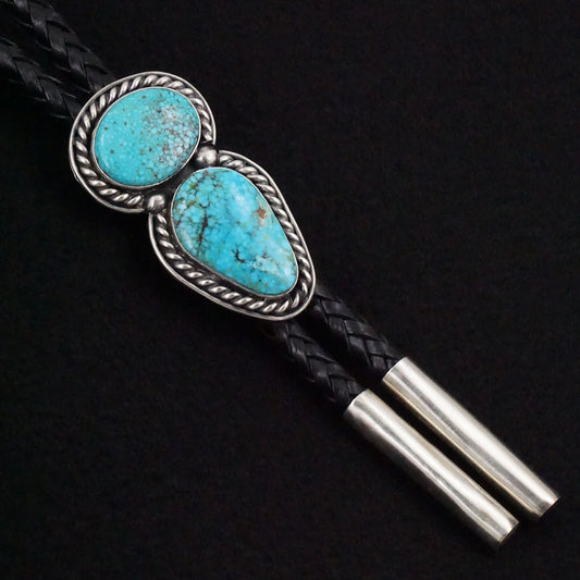 Darrin Livingston Turquoise & Sterling Silver Bolo Tie