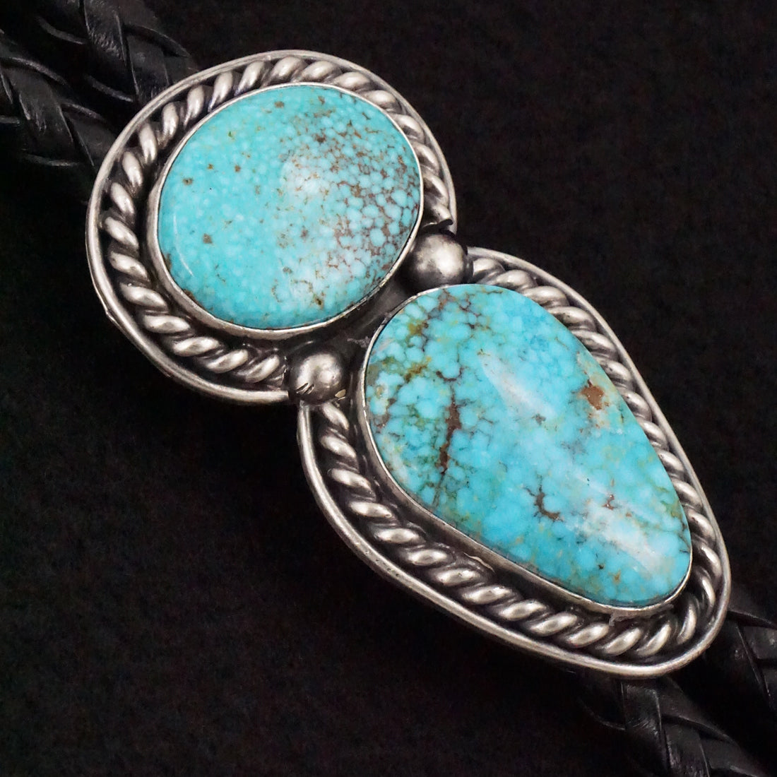 Darrin Livingston Turquoise & Sterling Silver Bolo Tie