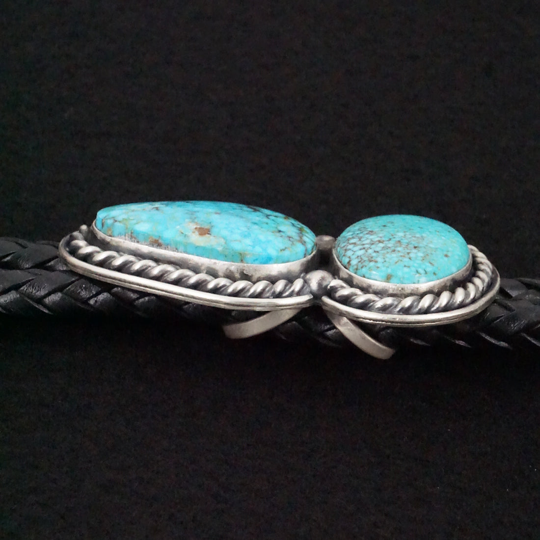 Darrin Livingston Turquoise & Sterling Silver Bolo Tie