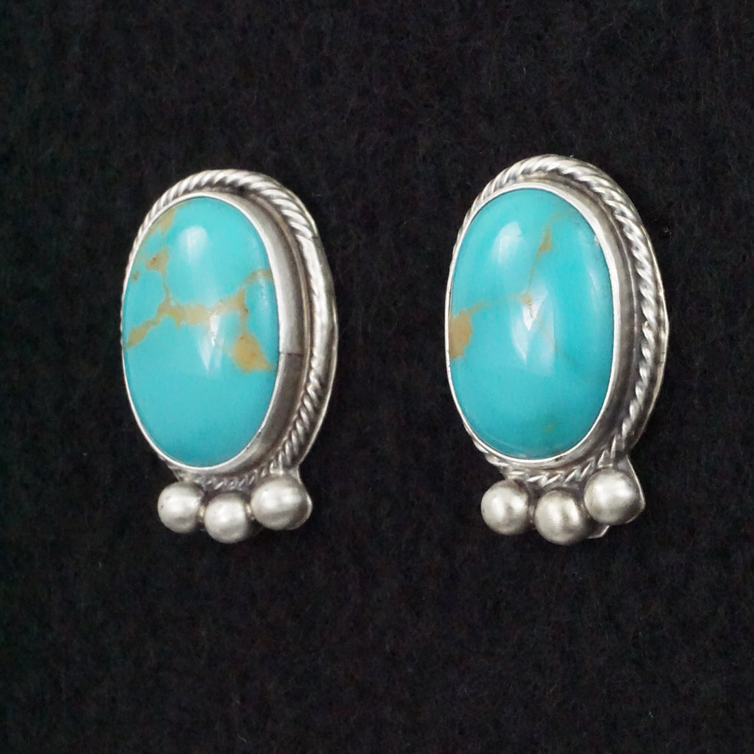 Kathleen Livingston Turquoise & Sterling Silver Earrings