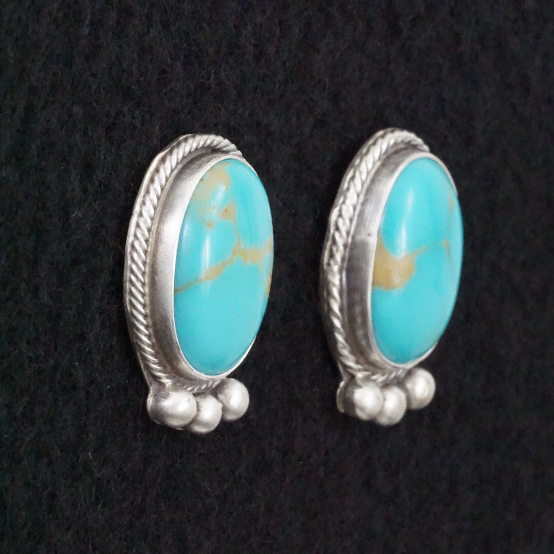 Kathleen Livingston Turquoise & Sterling Silver Earrings