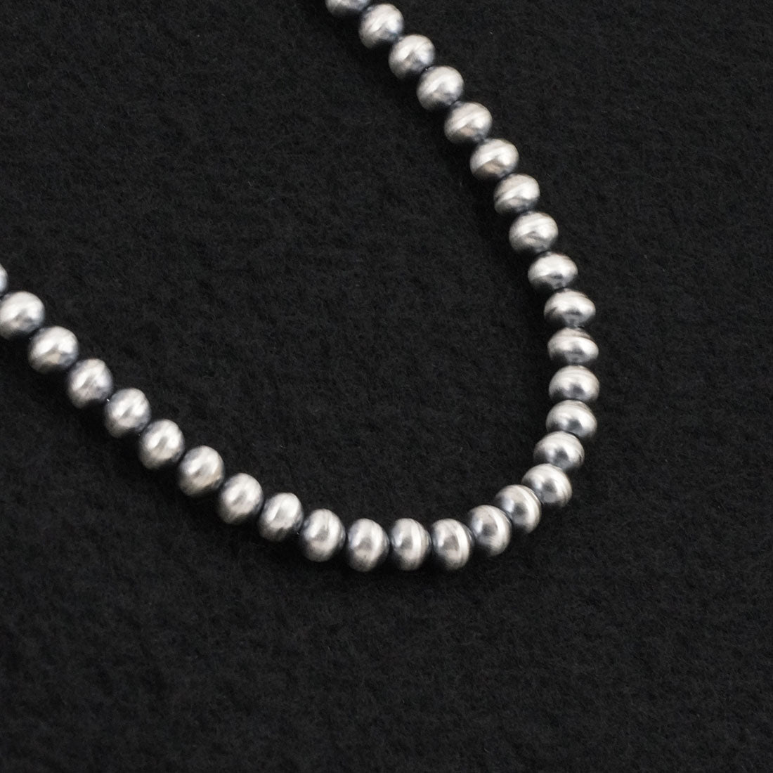 Dorinda Mariano Sterling Silver Navajo Pearl Necklace 14"
