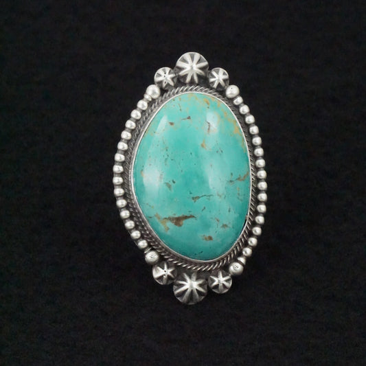 Daniel Benally Turquoise & Sterling Silver Ring Size Adjustable