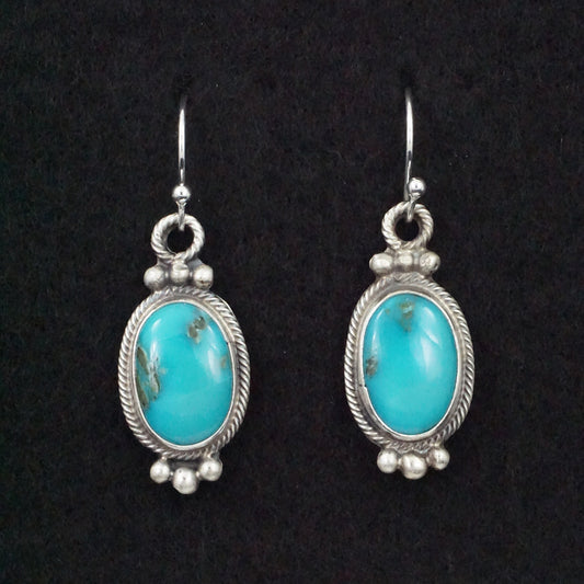 Betty Tom Turquoise & Sterling Silver Earrings