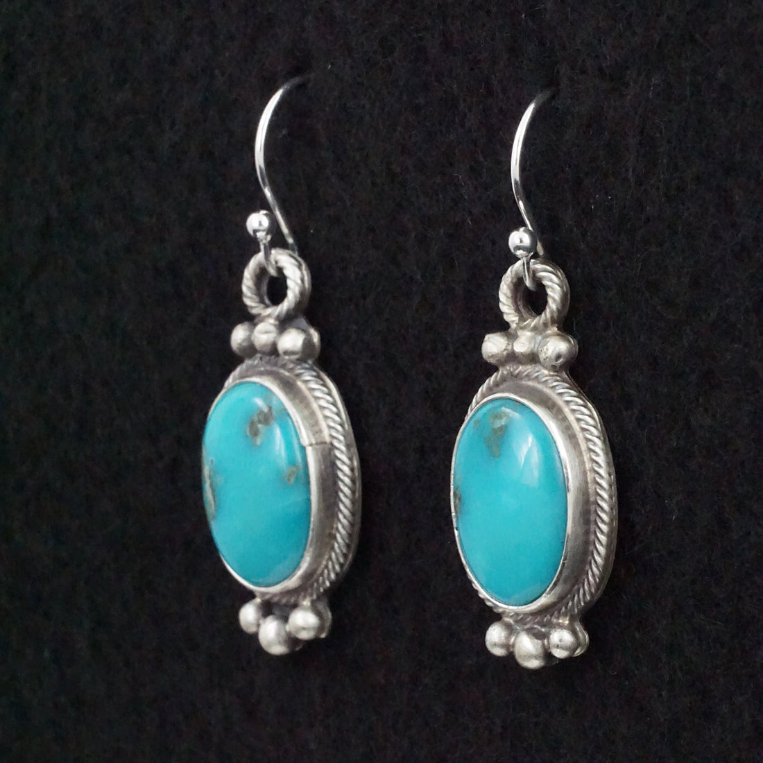 Betty Tom Turquoise & Sterling Silver Earrings