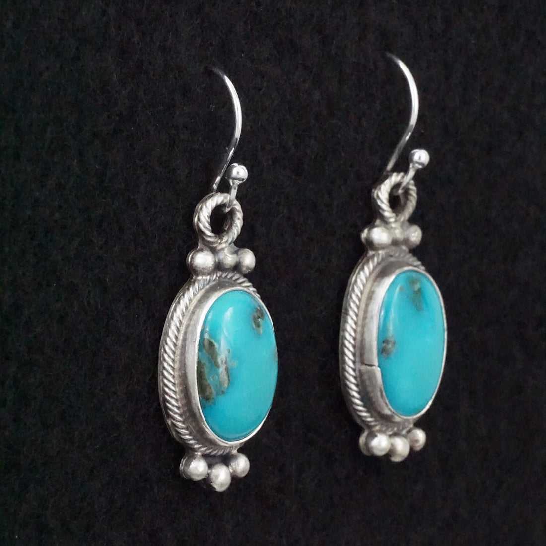 Betty Tom Turquoise & Sterling Silver Earrings