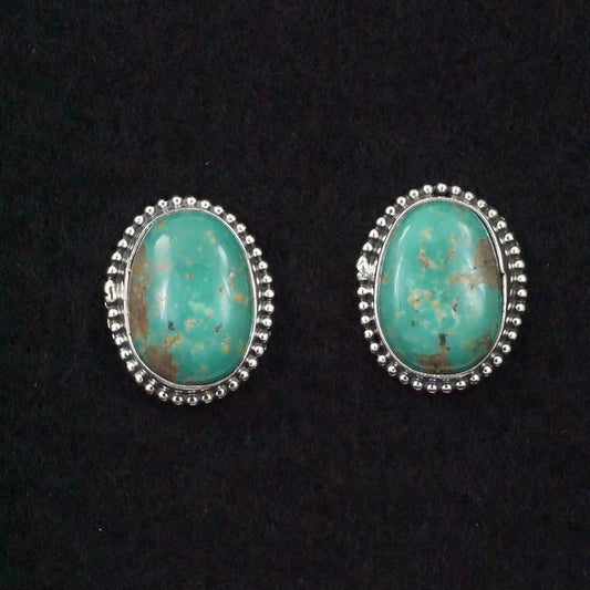 Betty Tom Turquoise & Sterling Silver Earrings