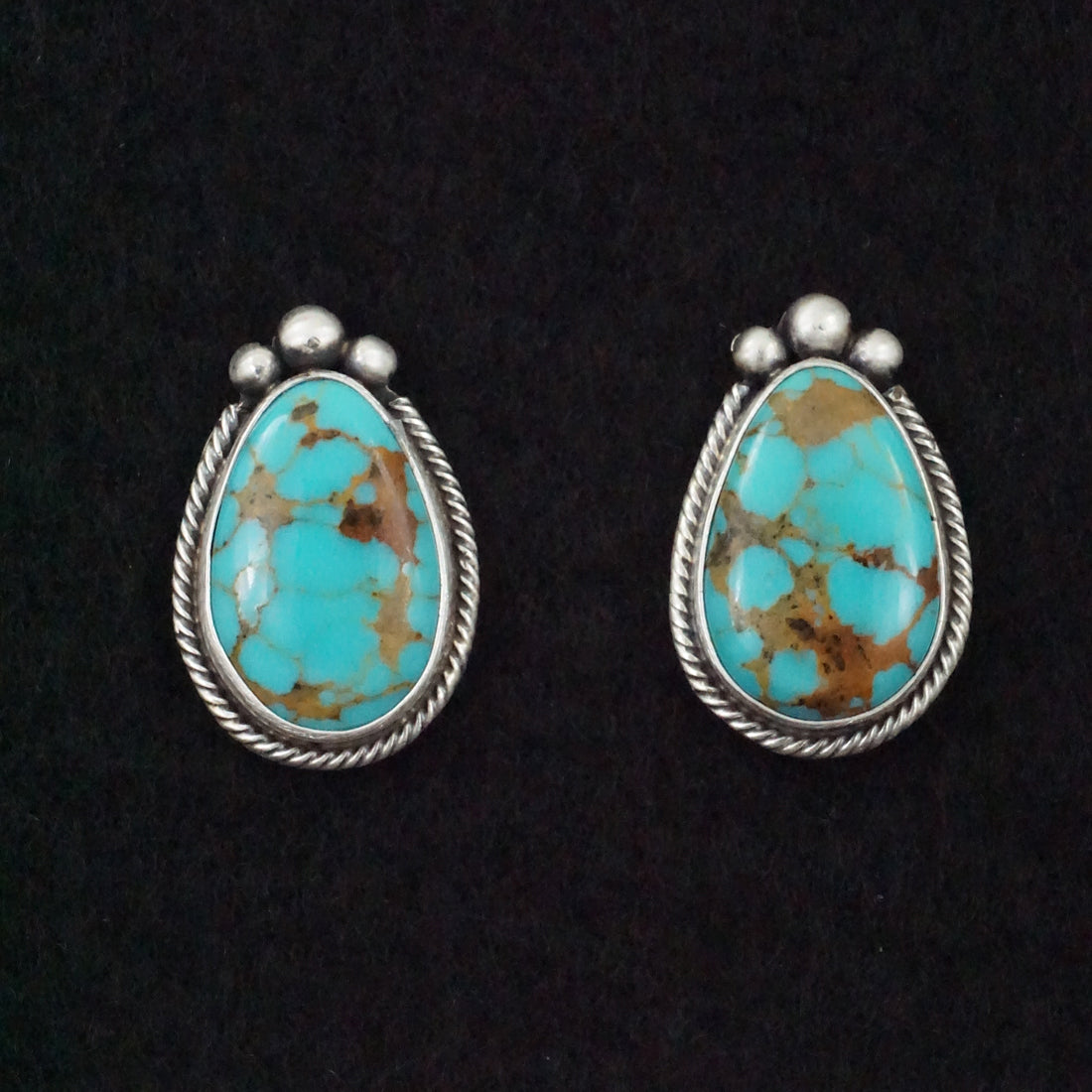 Betty Tom Turquoise & Sterling Silver Earrings