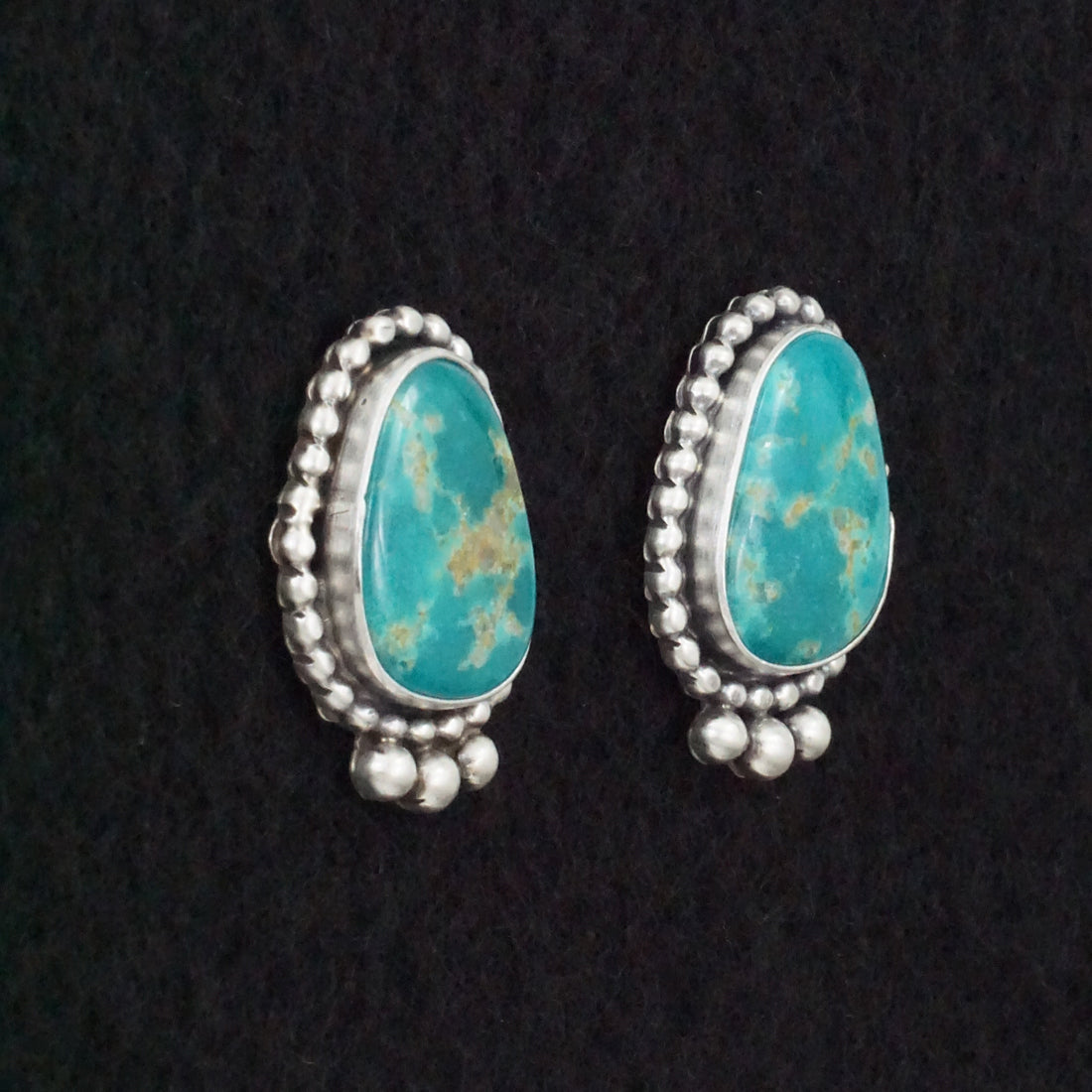 Betty Tom Turquoise & Sterling Silver Earrings