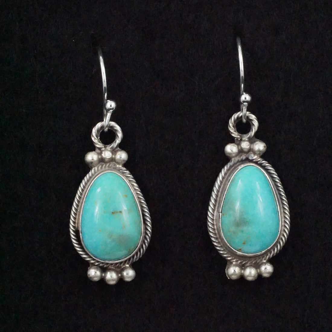 Betty Tom Turquoise & Sterling Silver Earrings