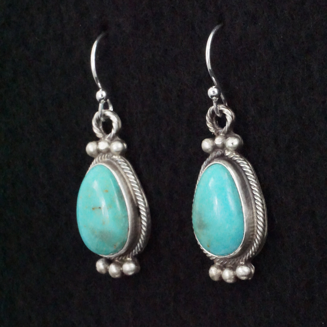 Betty Tom Turquoise & Sterling Silver Earrings