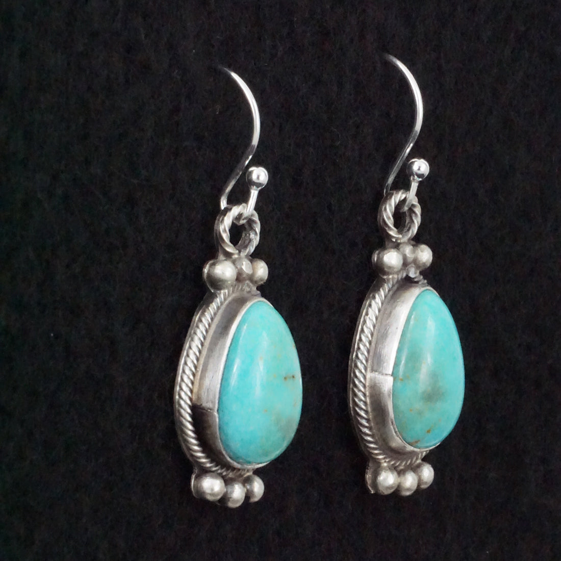 Betty Tom Turquoise & Sterling Silver Earrings